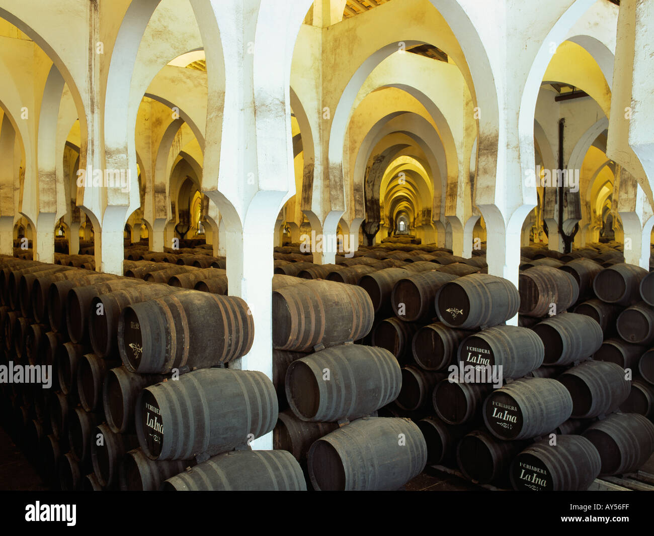 Sherry-Bodegas-Jerez De La Frontera. Domecq Bodegas. Stockfoto