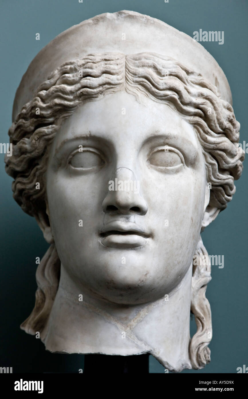 Marmorbüste von der Göttin Juno, der Beschützer des römischen Staates Stockfoto