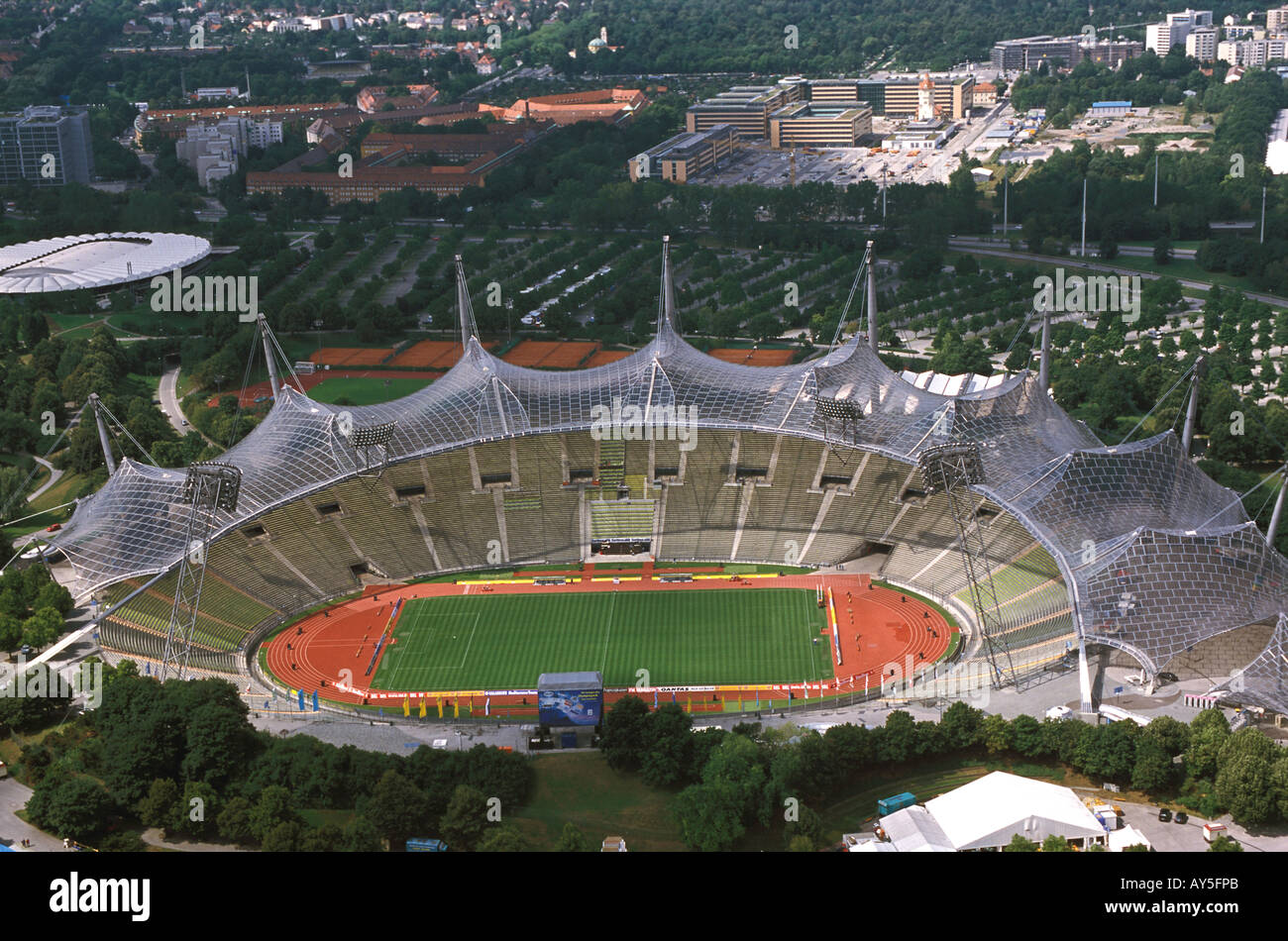 Deutschland München Olympiastadion Stockfoto