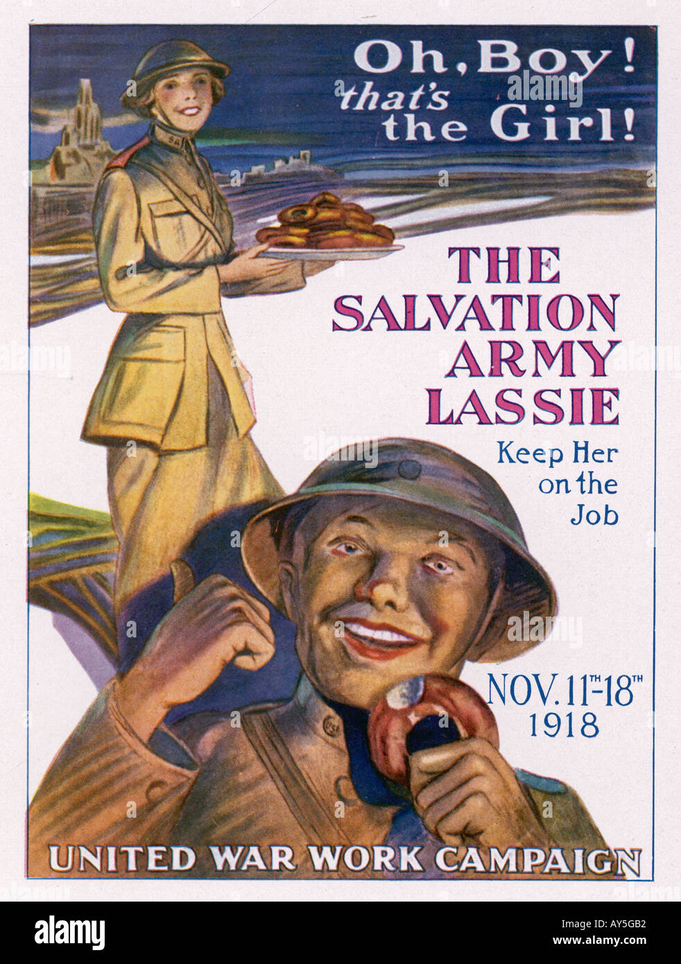 Ersten Weltkrieg Poster Stockfoto