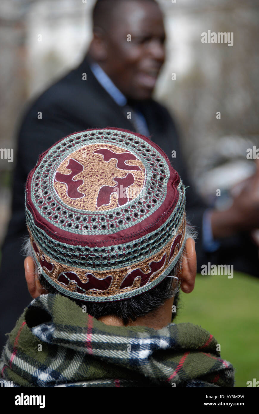 Muslimische gerade wiedergeboren evangelischen christlichen Prediger am Lautsprecher s Corner London Stockfoto