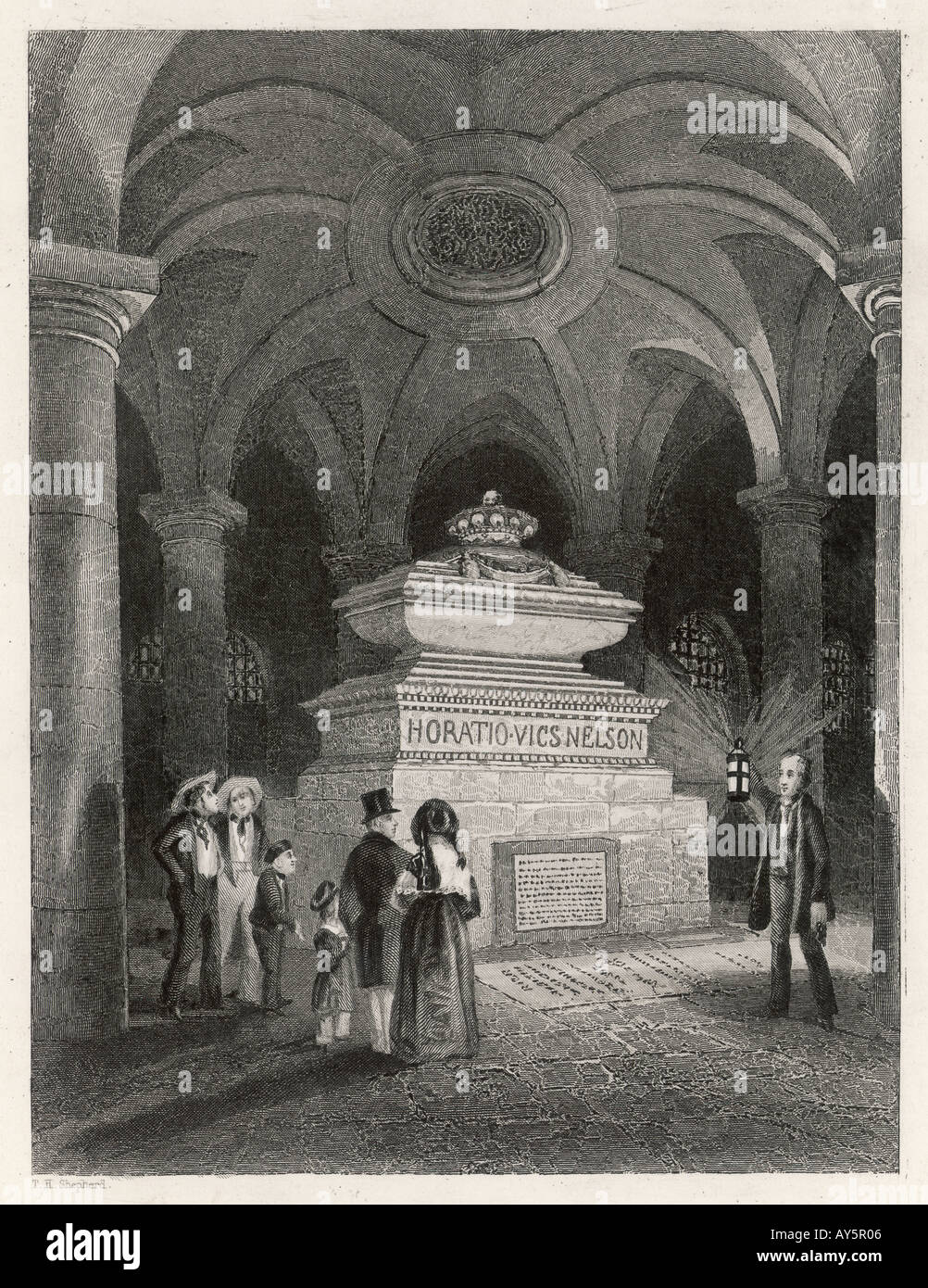 Lord Nelson Krypta Grab Stockfoto