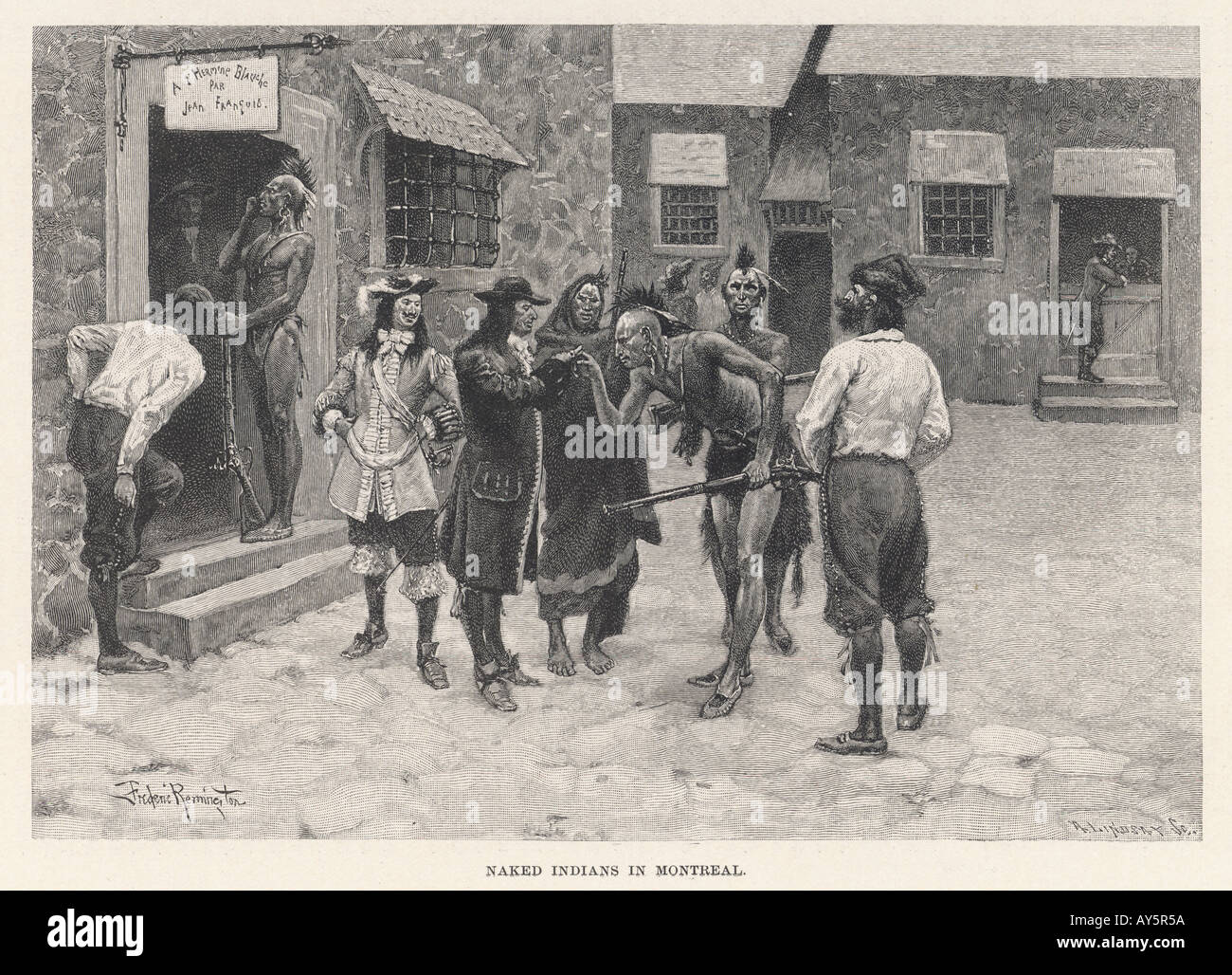 Eingeborenen Kanadier C17 Stockfoto