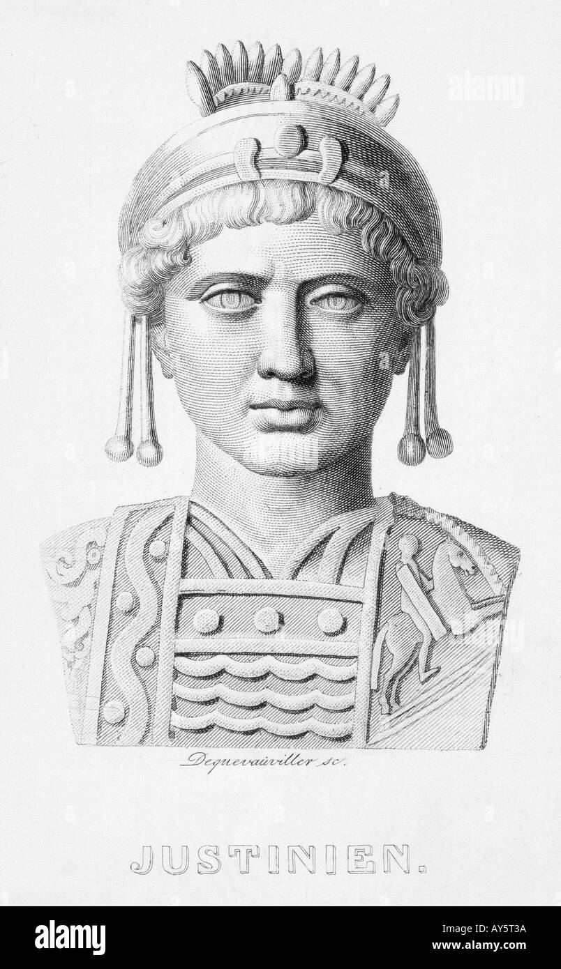 Justinian ich Stockfoto