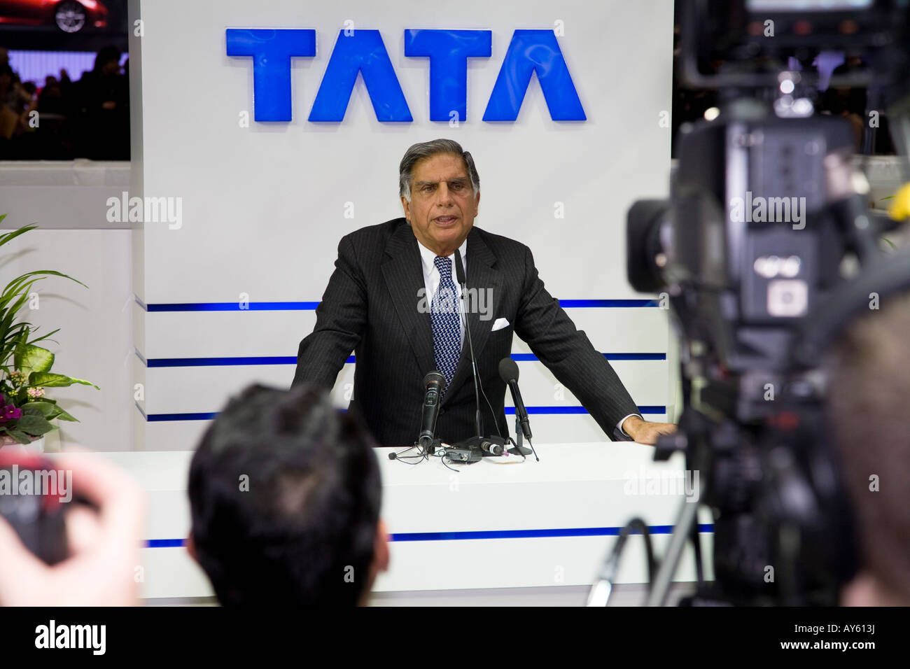 Ratan Tata Presse-Produkteinführung. Stockfoto