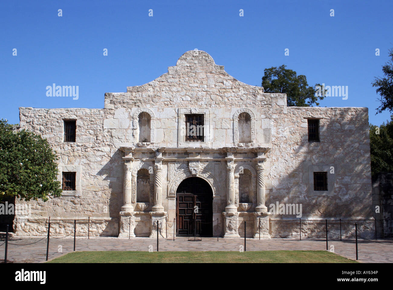 Die Alamo in San Antonio Texas A großes Stück der Geschichte von Texas und stolz erinnern die Alamo Stockfoto