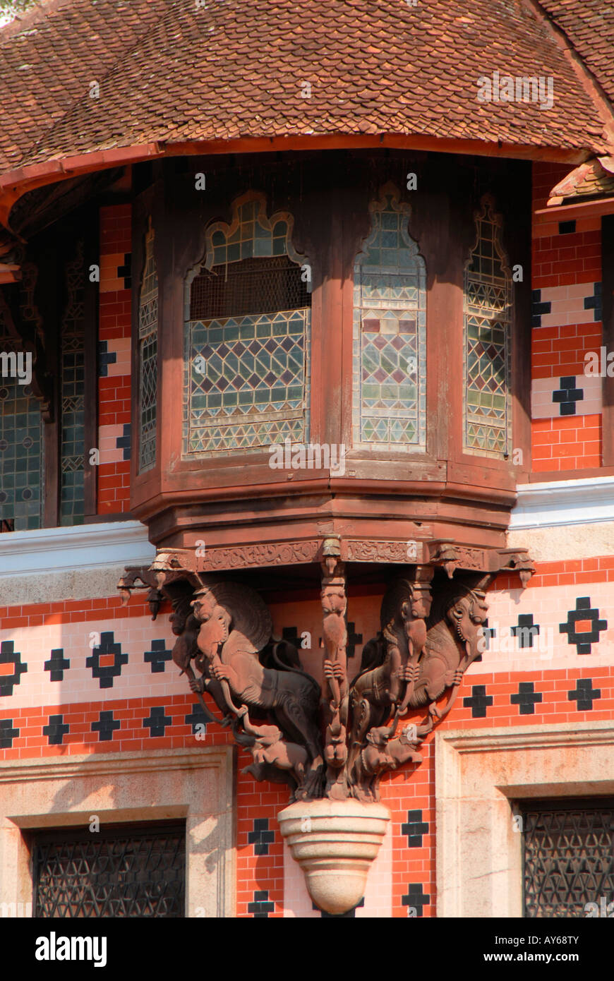Historische Gebäude in Kerala, Indien Stockfoto