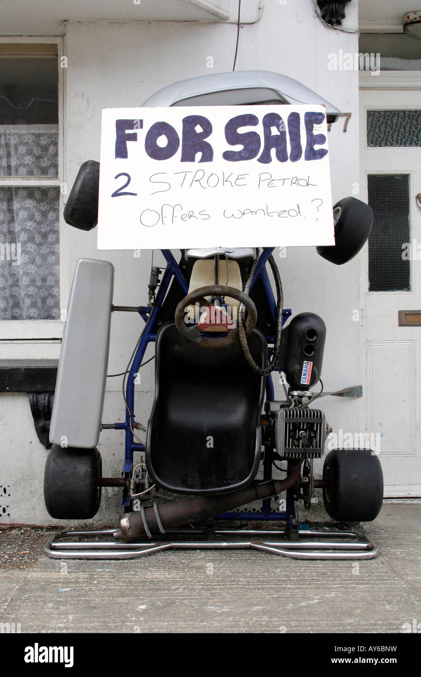 Go Karts zu verkaufen Stockfoto