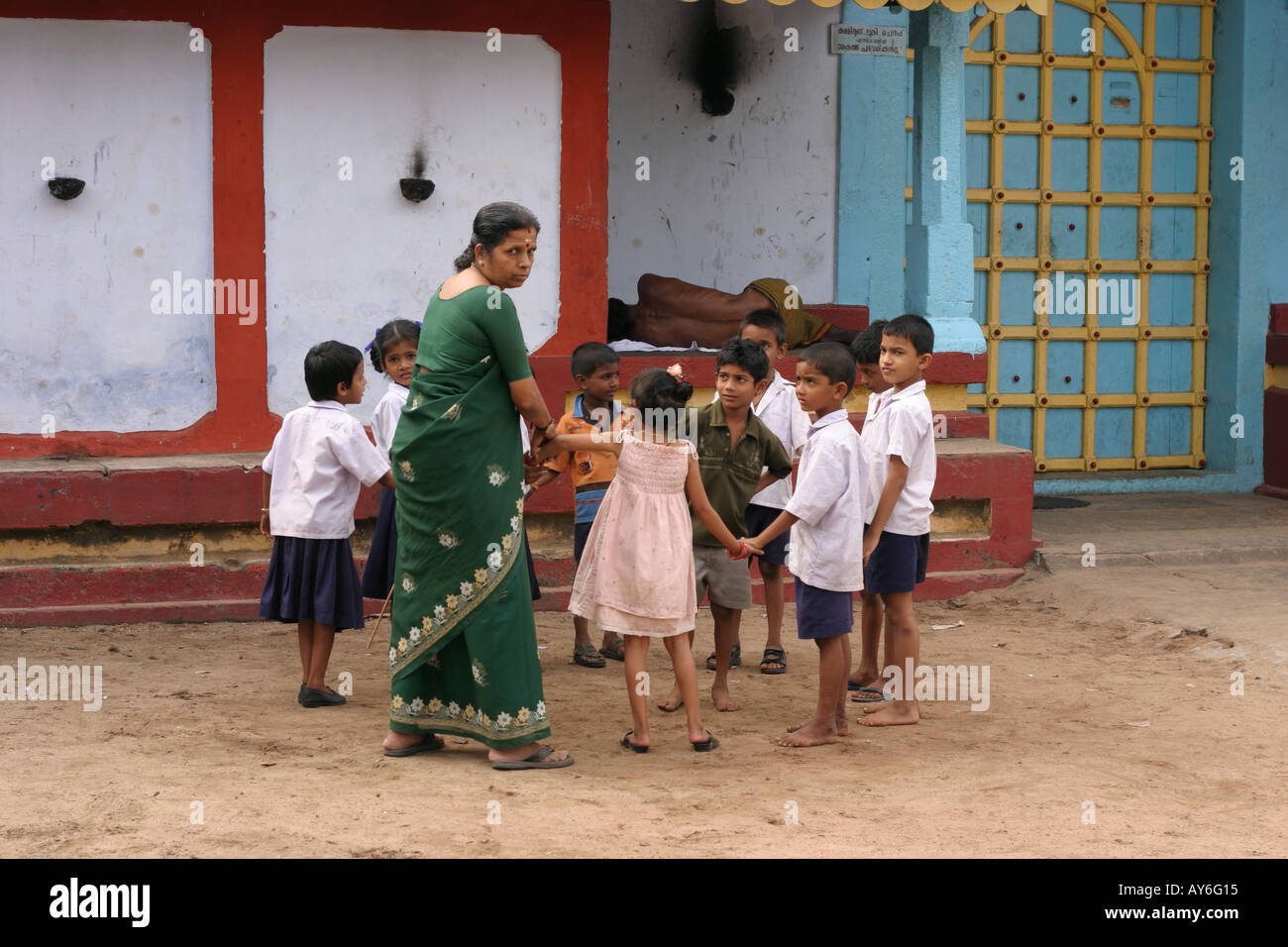 Straßenszene in Cochin, Kerala, Indien Stockfoto