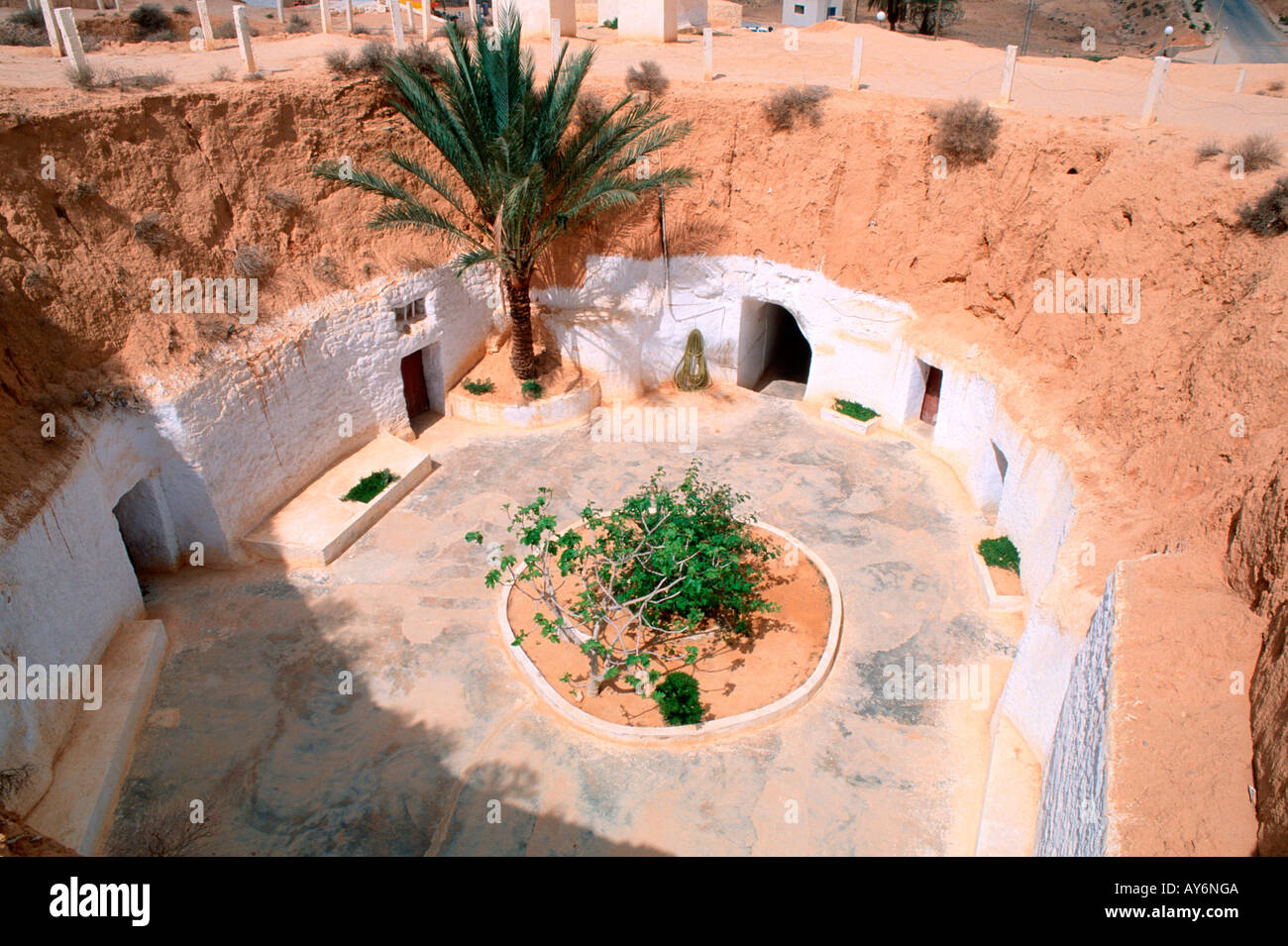 Tunesien The South Jebel Dahar Region Matmata entfernt Haus Stockfoto