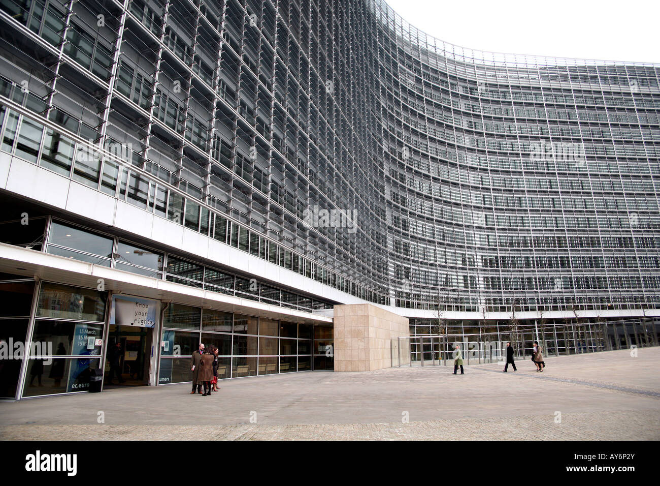 Berlaymont-Gebäude der EG in Brüssel Stockfoto