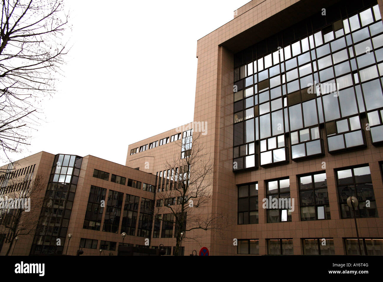 Teil des Consilium Gebäude der EG in Brüssel Stockfoto