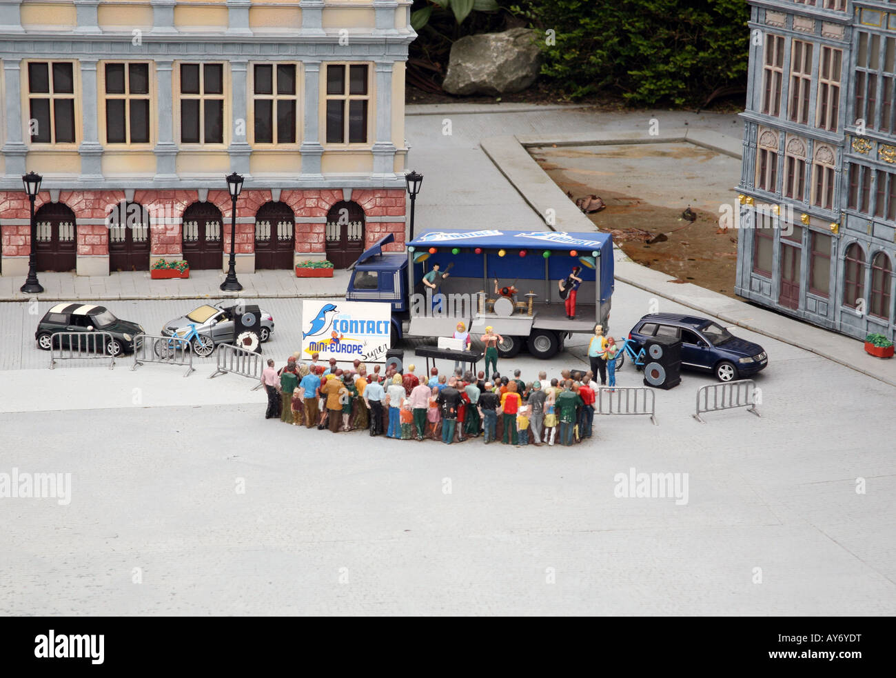 Konzert im Freien Szene in Modelldorf, Belgien Stockfoto