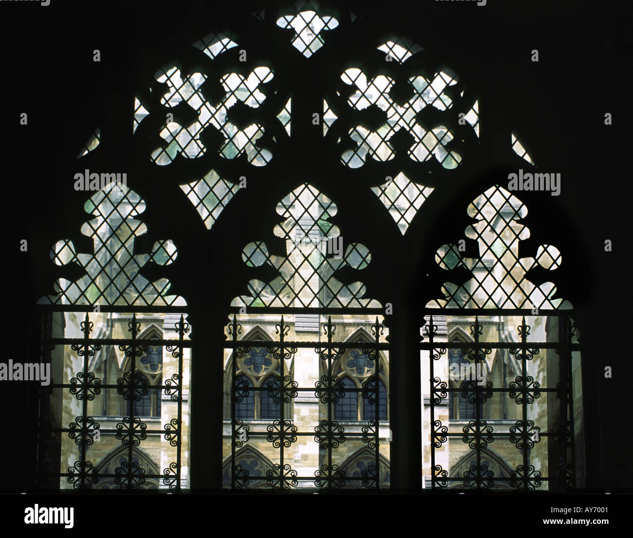 Innenraum der Westminster Abbey 2 Stockfoto