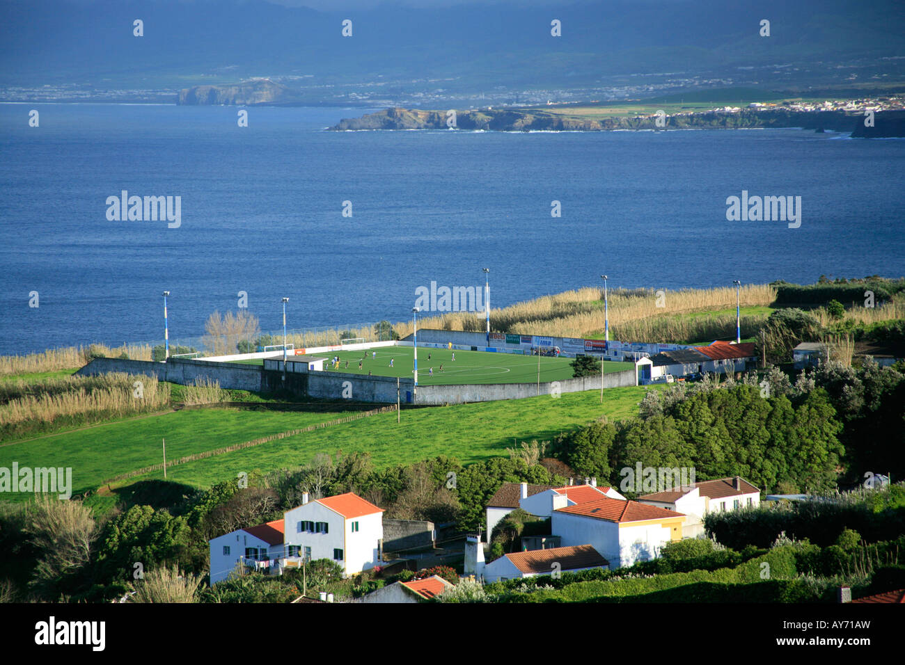 Nordinsel Küste von Sao Miguel, Azoren, Portugal Stockfoto