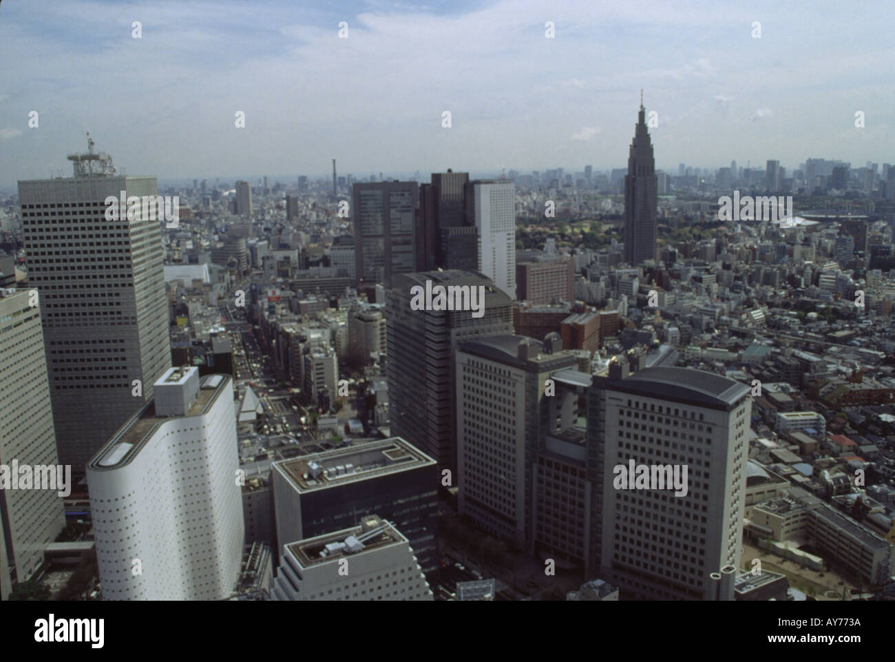 Blick vom Park Hyatt Hotel Tokio Stockfoto