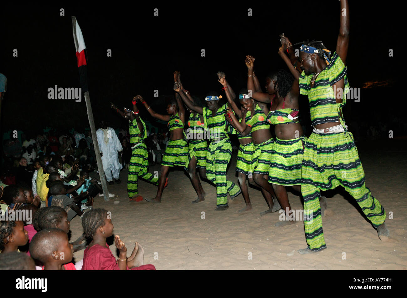 Künstler auf dem Festival Kartong The Gambia Westafrika Stockfoto