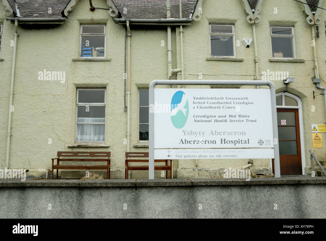 Aberaeron Krankenhaus, Ceredigion, Wales. Stockfoto