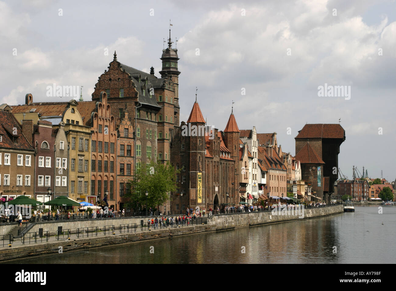 Polen-Gdansk-Riverside Stockfoto