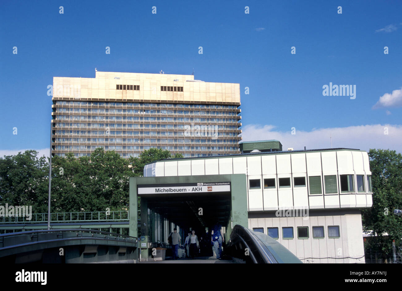 AKH Allgemeines Krankenhaus Wien Stockfoto