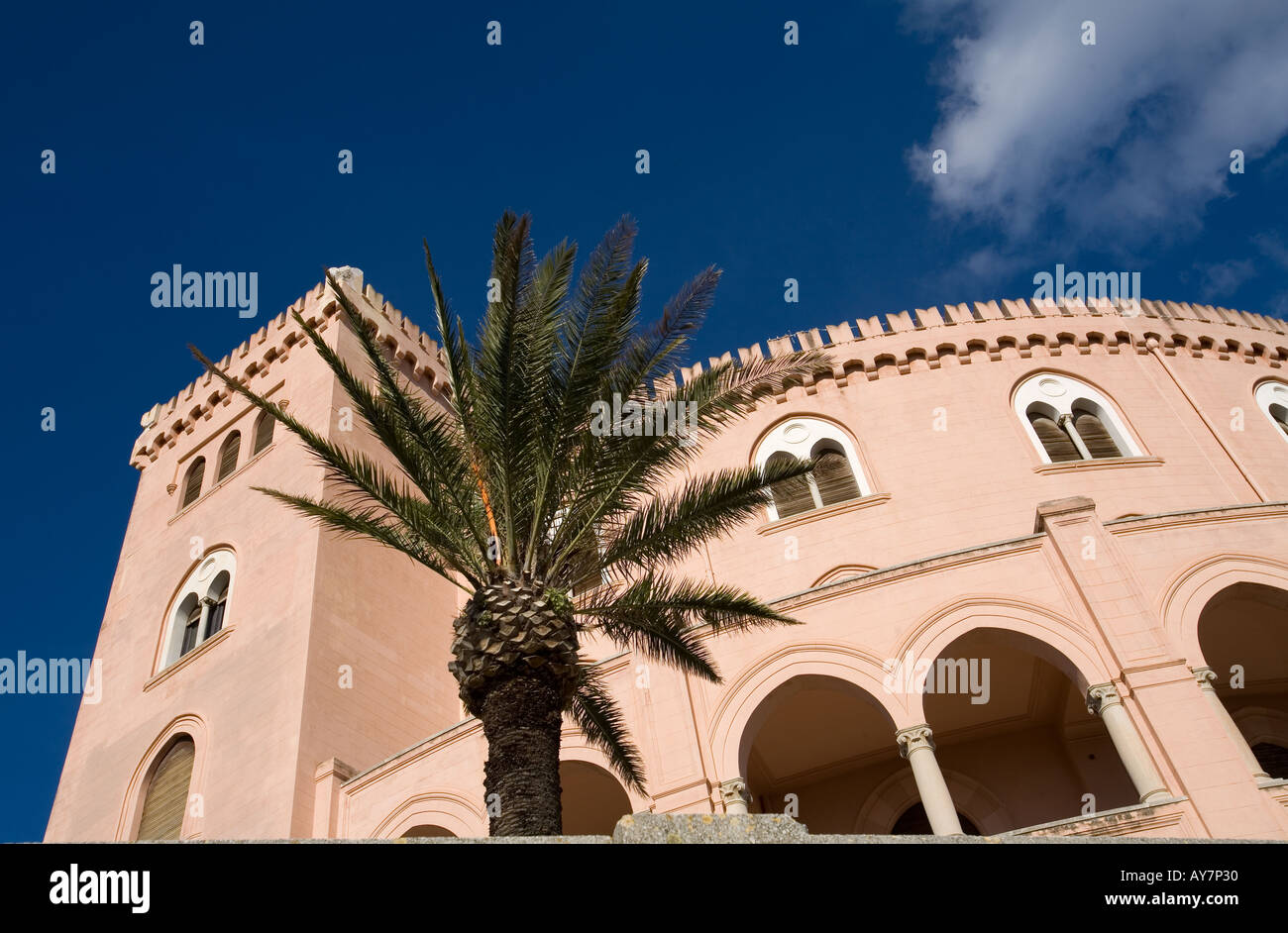 Castello Utveggio Palermo Sizilien Stockfoto