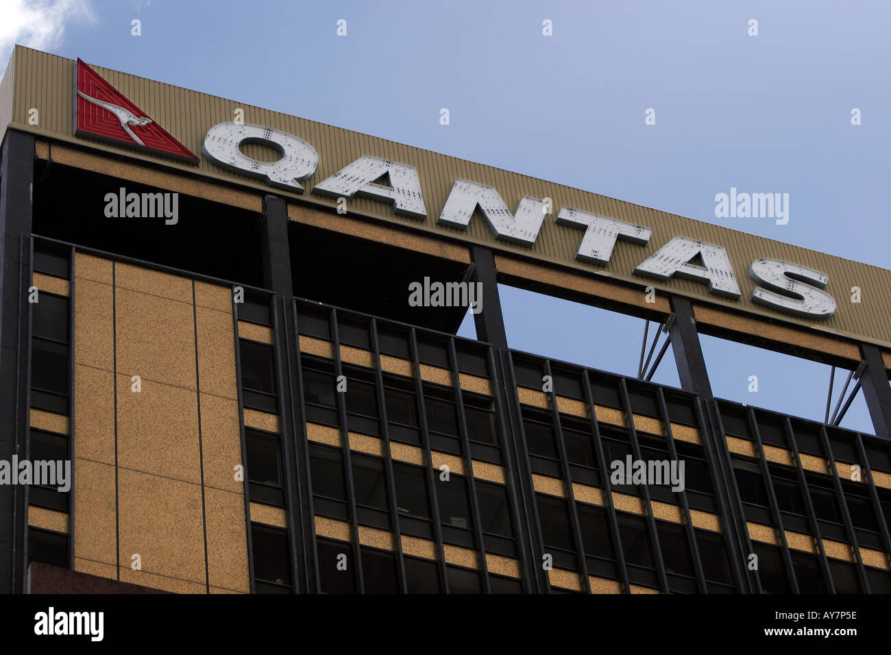 Nationale Fluggesellschaft Qantas Gebäude Melbourne Australien Stockfoto
