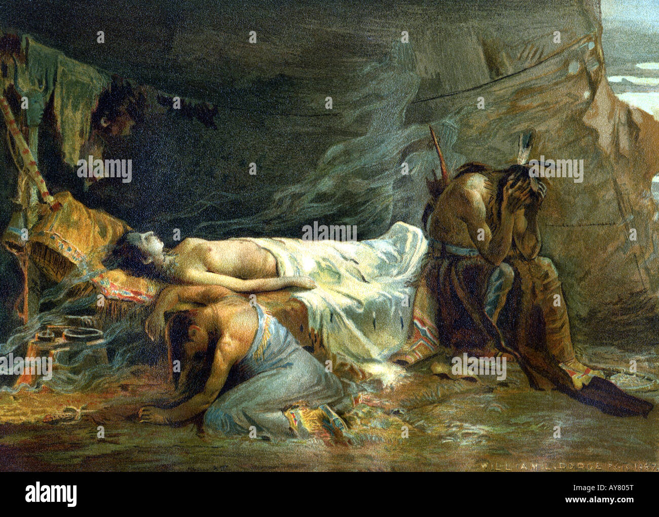 Tod des Minnehaha Stockfoto