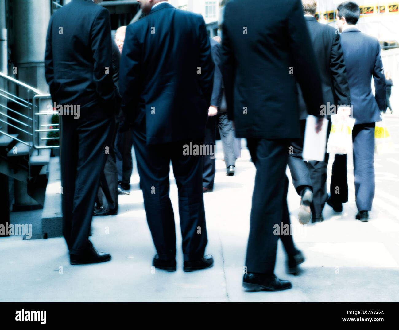 Unternehmen Gartenpfleger Pause City of London England Stockfoto