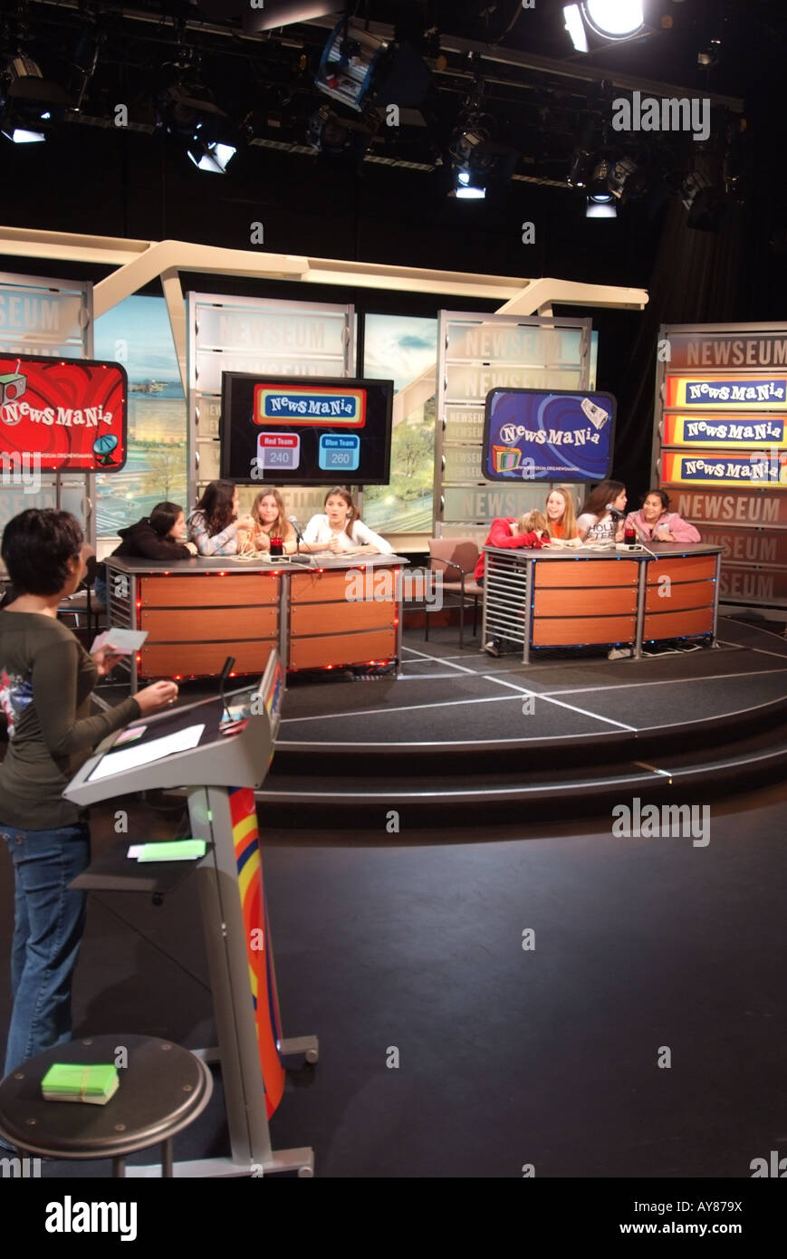 USA-Washington DC Newseum Museum eröffnete im April 2008 widmet sich der Geschichte der Nachrichtenmedien Pennsylvania Avenue Stockfoto