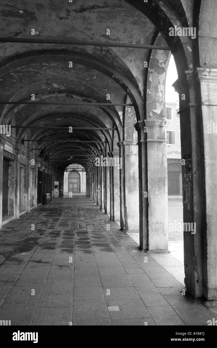 Gebäude außen Venedig Italien Stockfoto