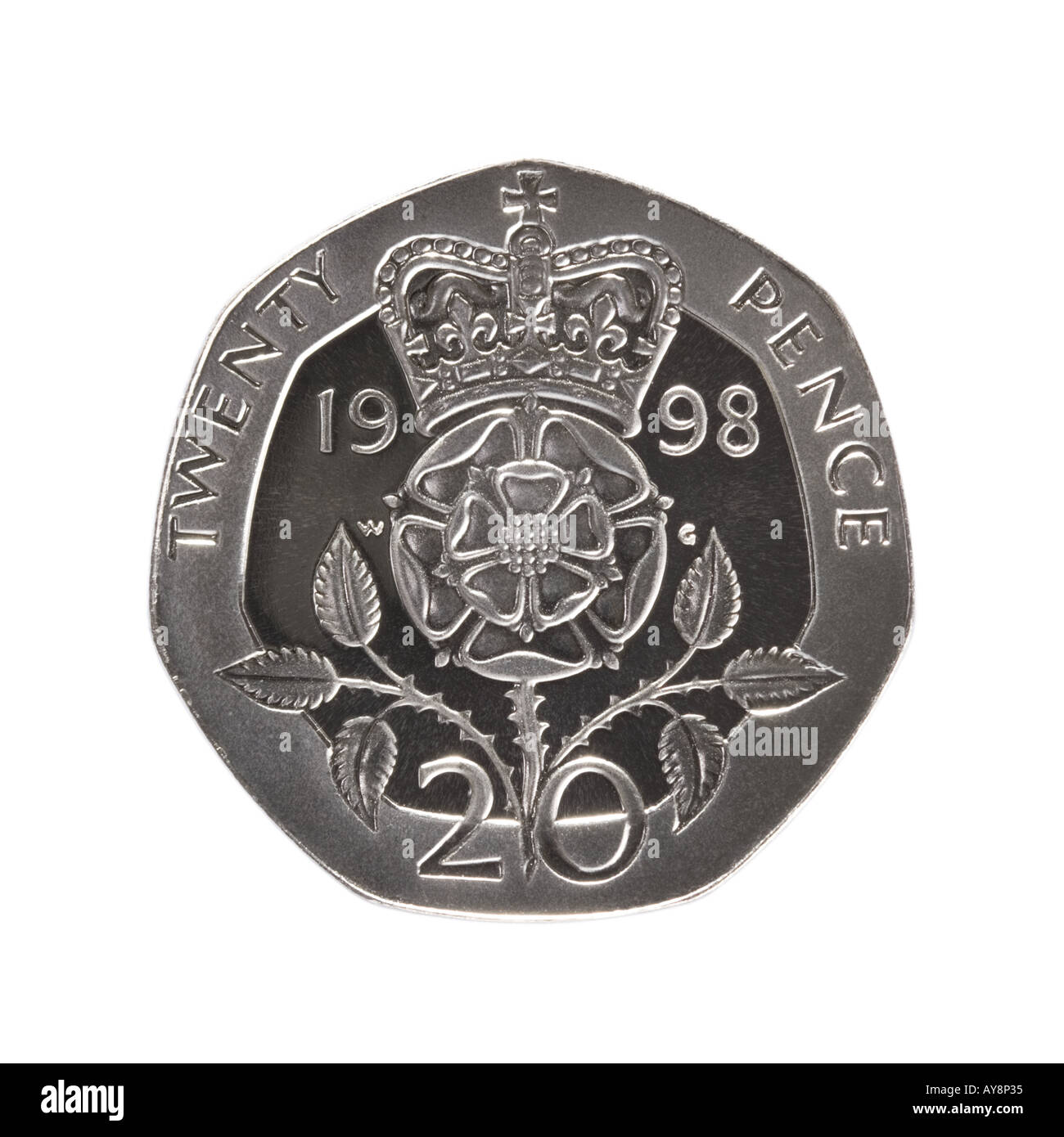 20 Cent Münze Stockfoto