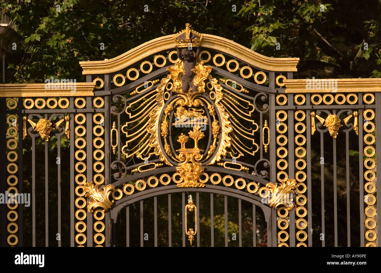 St James Park Gate, London, England, Vereinigtes Königreich. Stockfoto