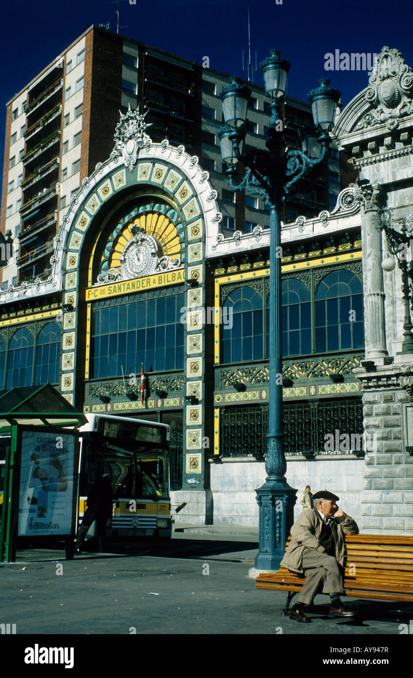 Estacion de Santander, Bilbao, Spanien Stockfoto
