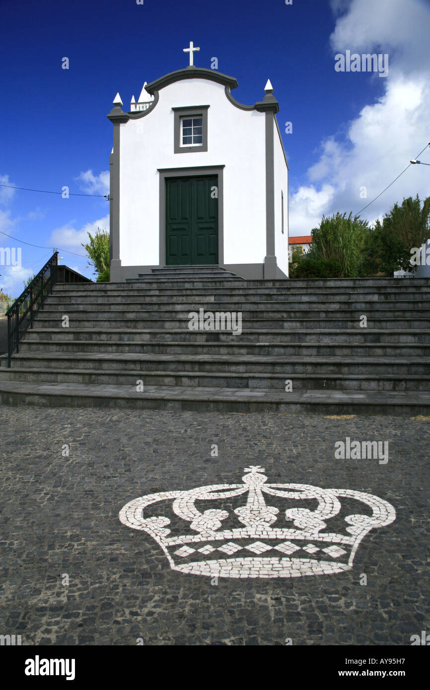 Kapelle im Dorf Ginetes. Insel Sao Miguel, Azoren. Stockfoto