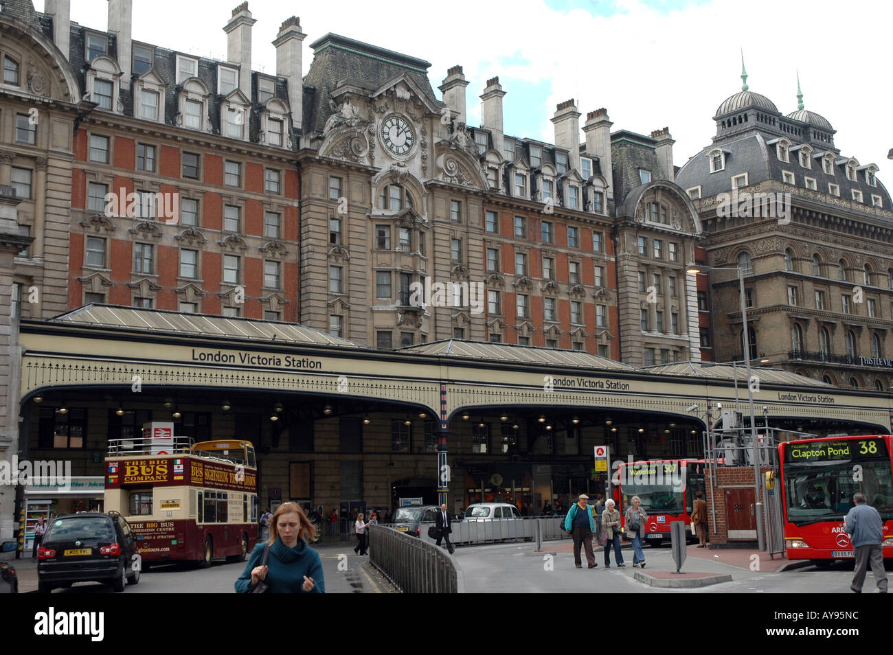 London Victoria Station in Stadt von Westminster, Großbritannien Stockfoto