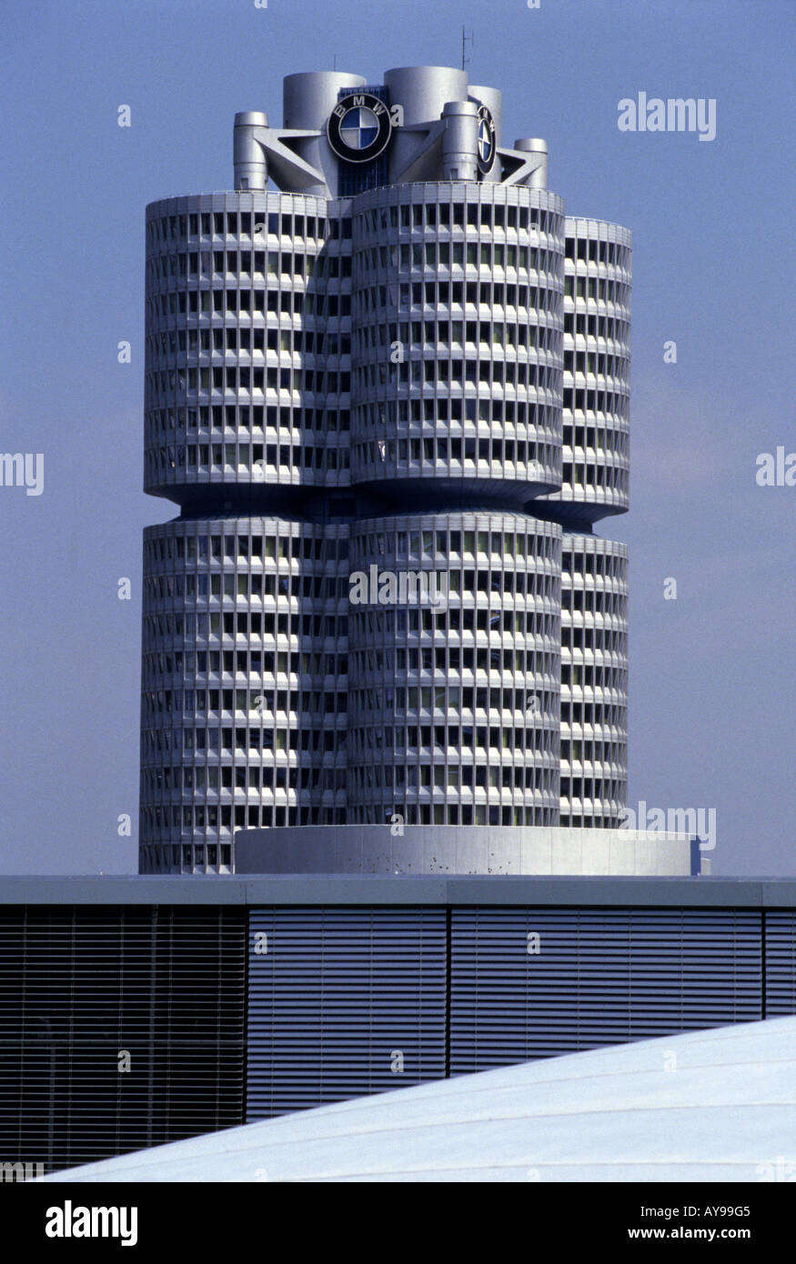 Bayerische Motor Werke (BMW) Hauptquartier, Munich, Bavaria, Germany. Stockfoto