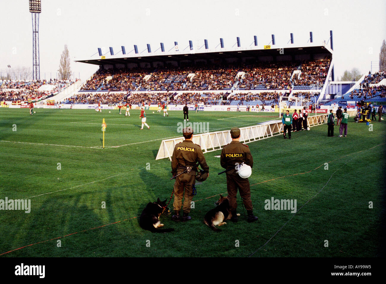 Fußball-Länderspiel zwischen der Slowakei und Ungarn im Tehelne Pole-Stadion, Bratislava. Stockfoto