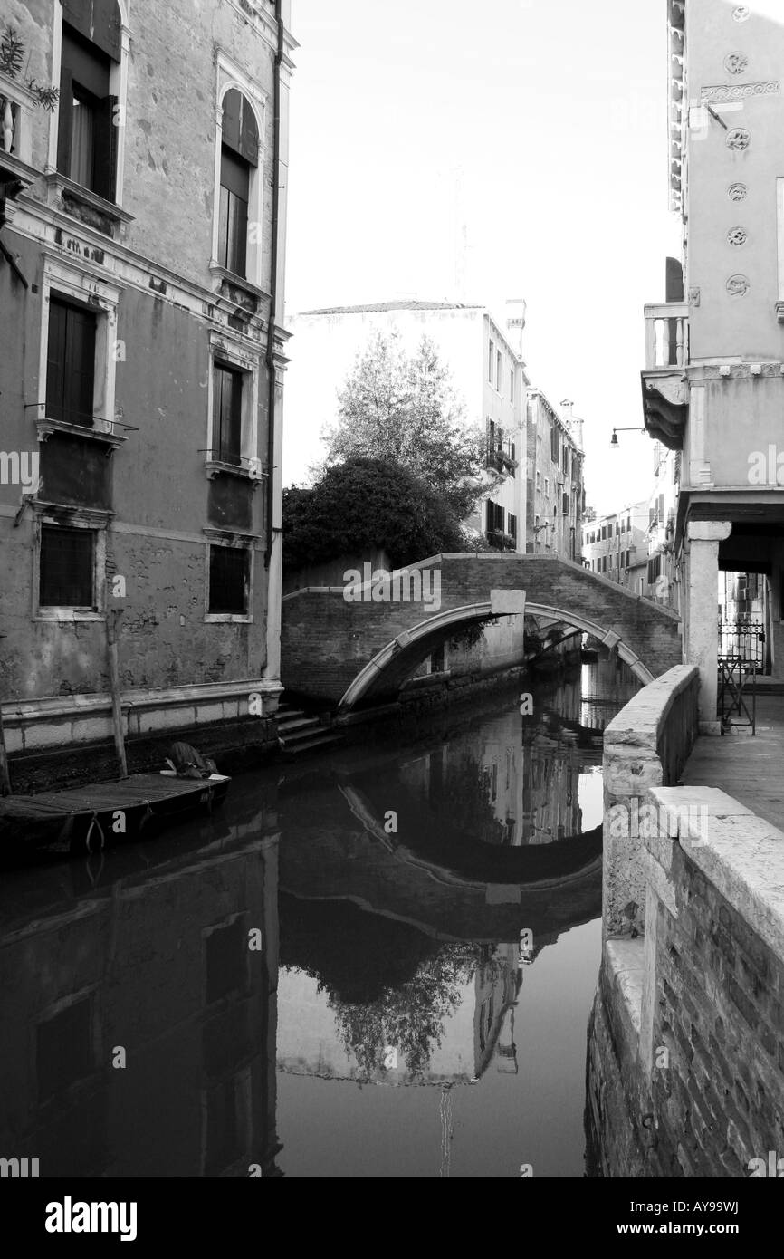 Venedig Italien Gebäude und Grachten Stockfoto