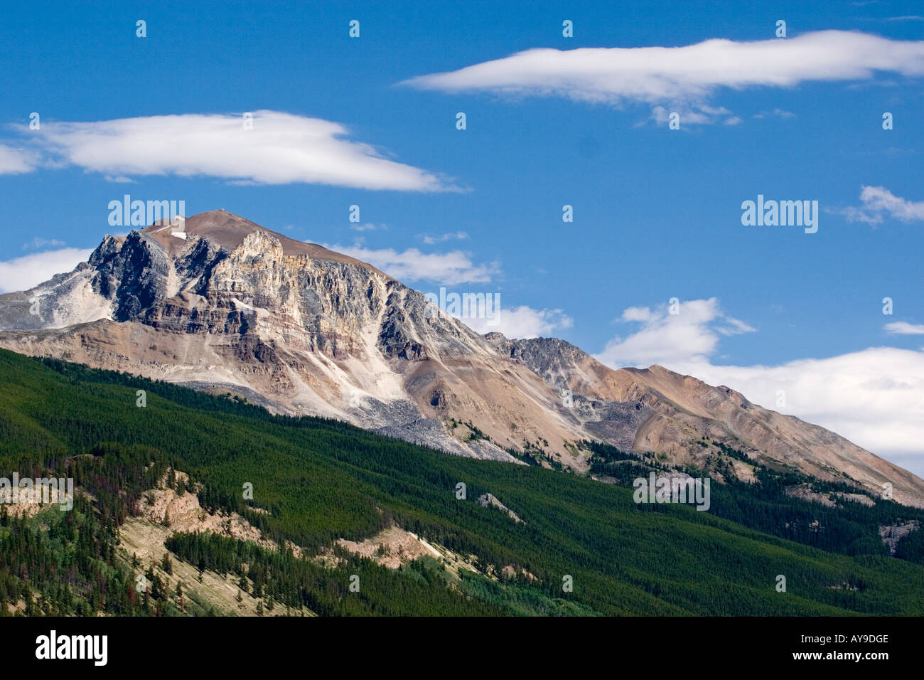 Berglandschaft in Jasper Stadt in Alberta Kanada Stockfoto