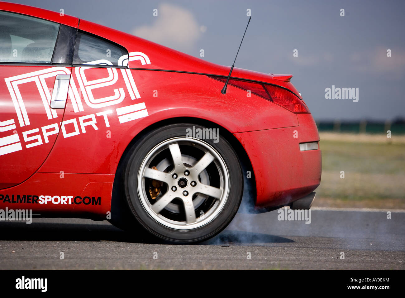 DRIFT-RENNEN AN DER BEDFORD TRACK ENGLAND 2008 Stockfoto