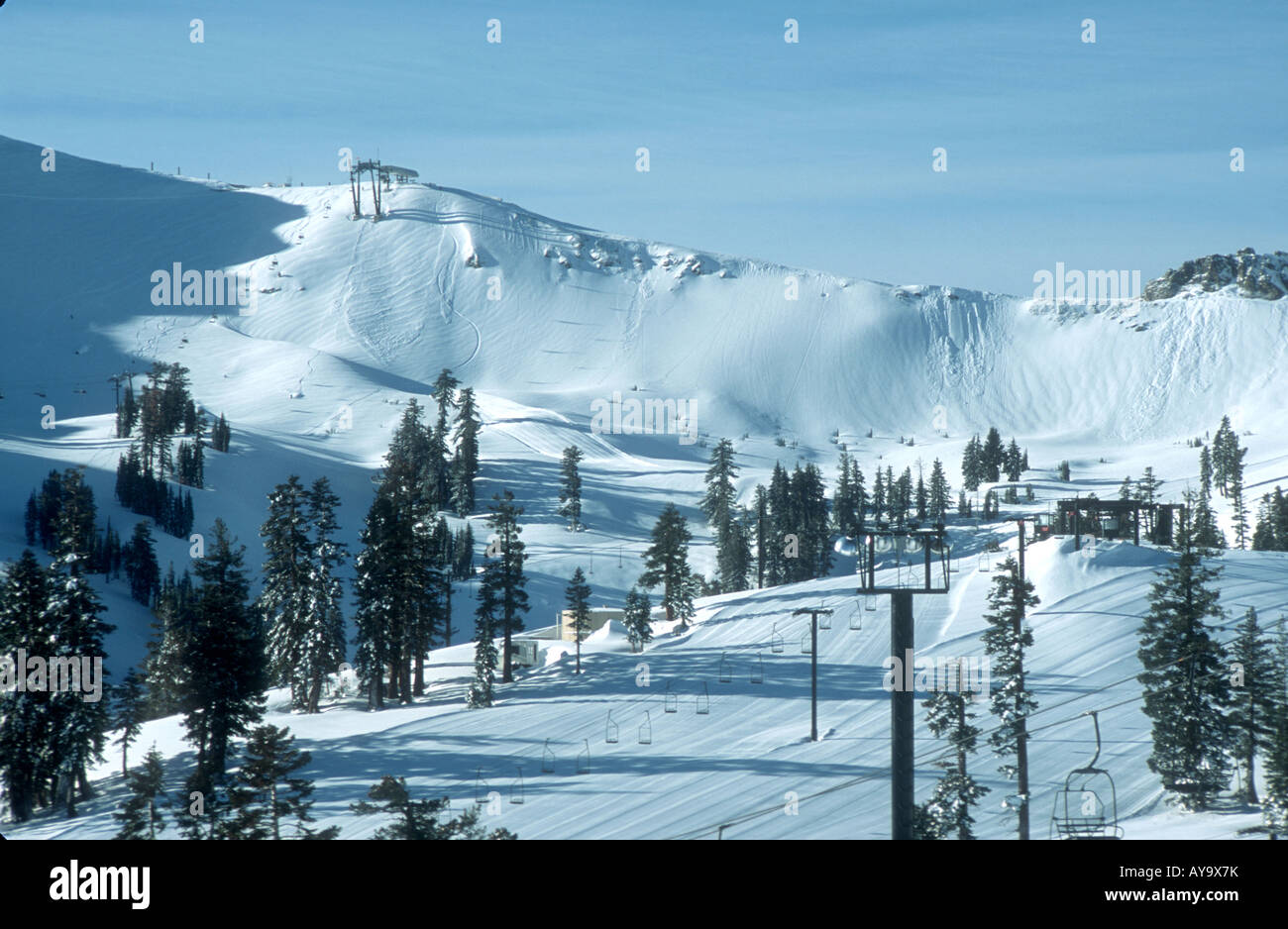 SQUAW VALLEY OLYMPISCHEN TAL TAHOE CITY KALIFORNIEN USA AMERIKA VEREINIGTE STAATEN Stockfoto