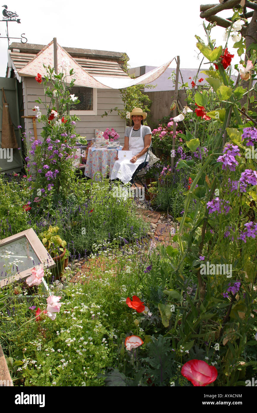 UK Cheshire Knutsford Tatton Hall RHS Flower Show Heather Boardmans besten Rücken an Rücken-Goldmedaille gewinnen Garten Stockfoto