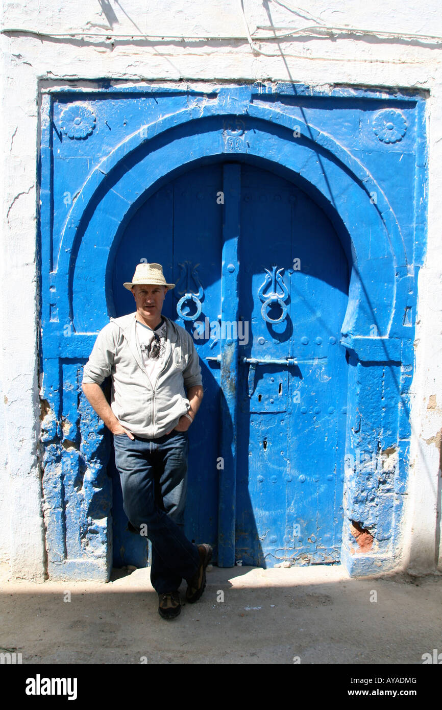 Tourist in Kairouan, Tunesien Stockfoto
