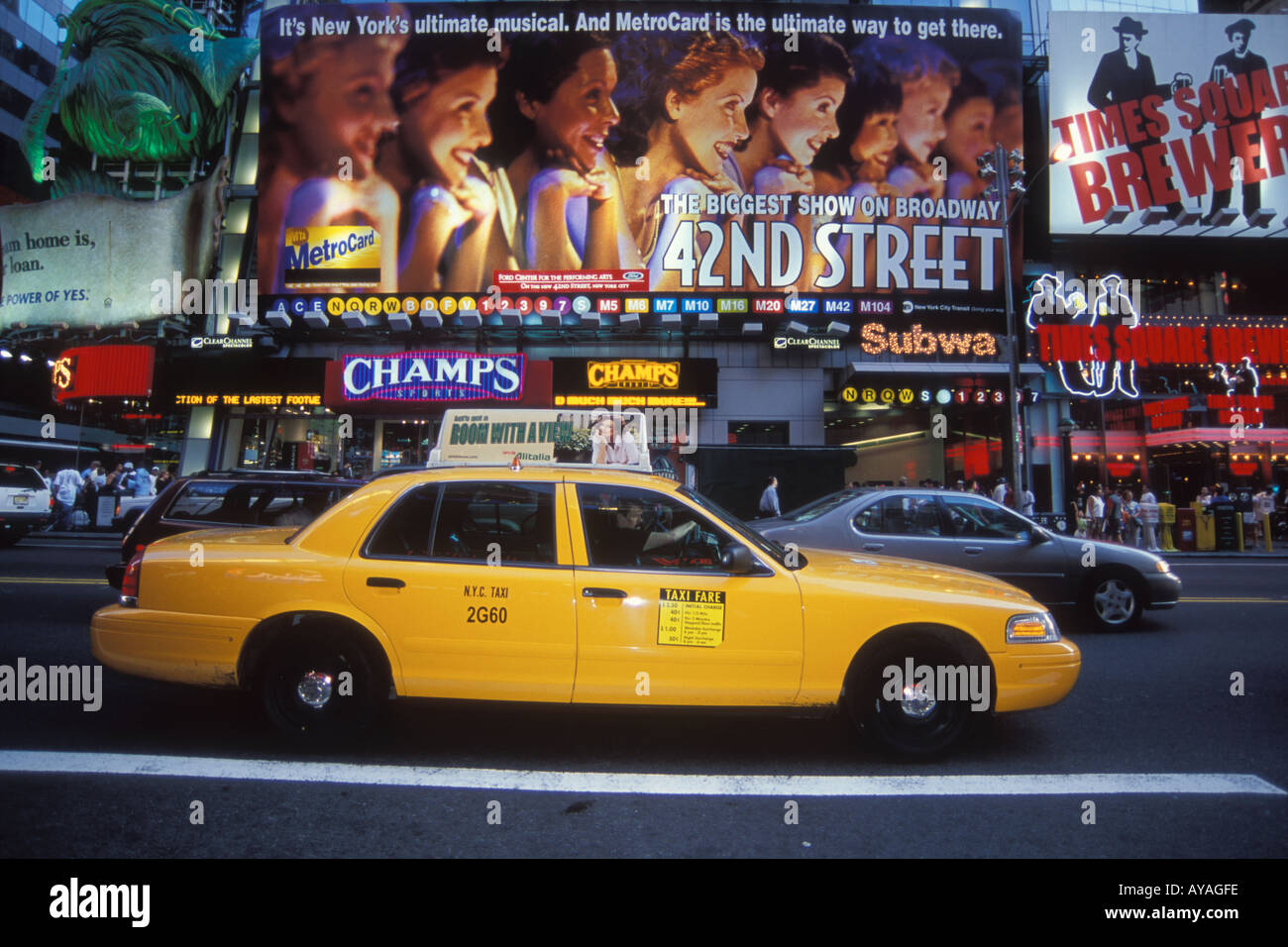 Times Square Manhattan New York City, Vereinigte Staaten von Amerika Stockfoto