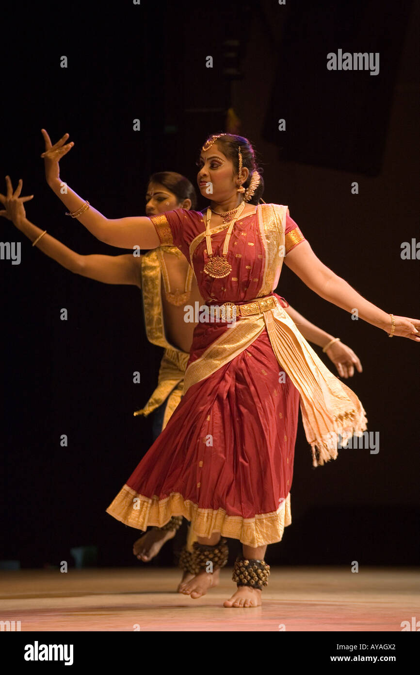 Malaysia Kuala Lumpur ethnischen Tanz-Performance auf Kultur Show Stockfoto