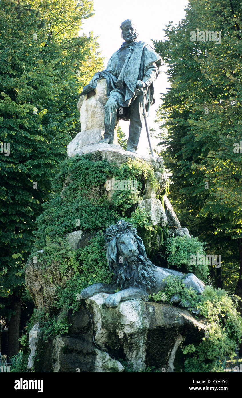 Statue von Garibaldi in Venedig s Giardini Pubblici Stockfotografie Alamy
