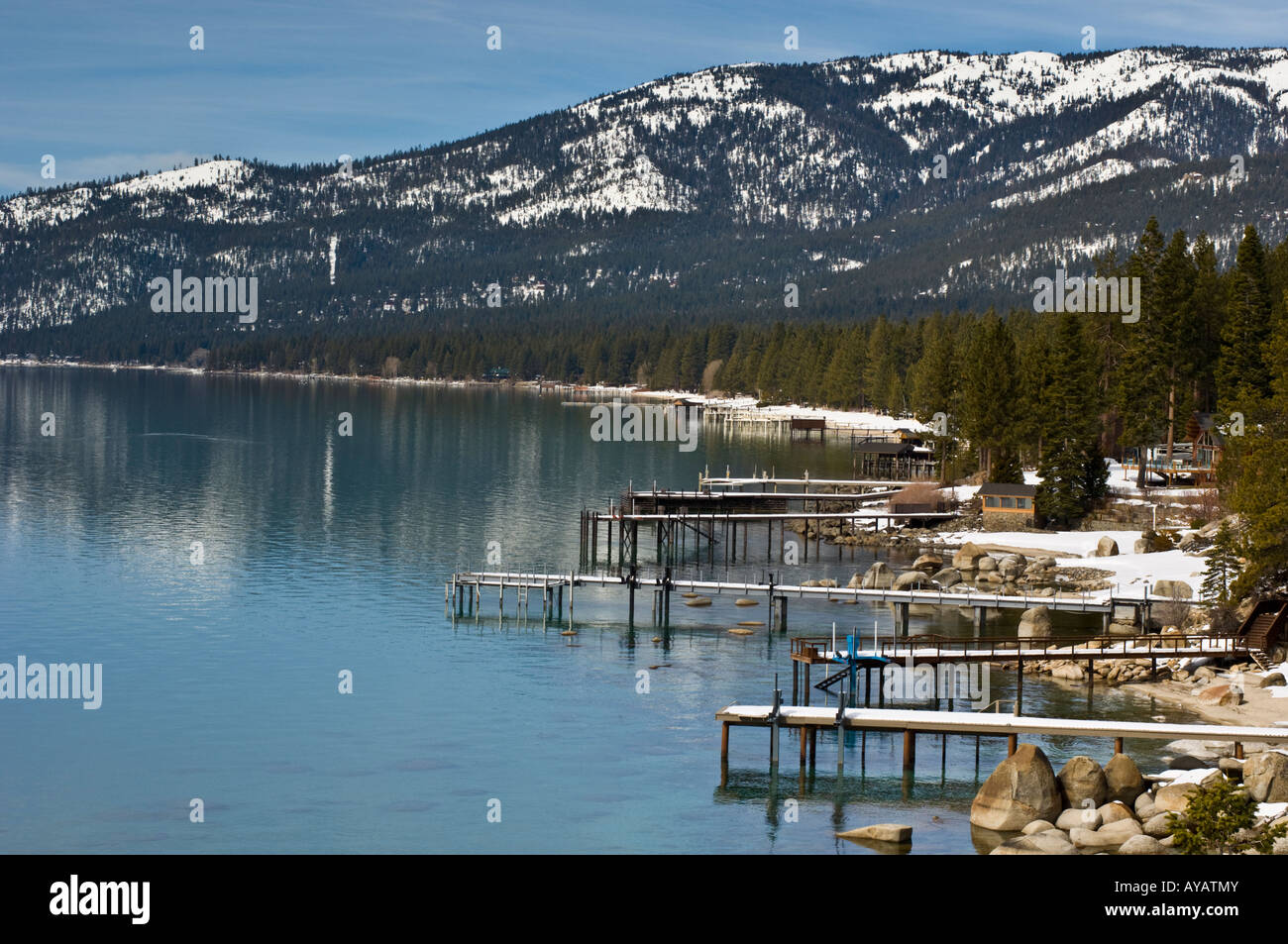 Tahoe Ostufer Stockfoto