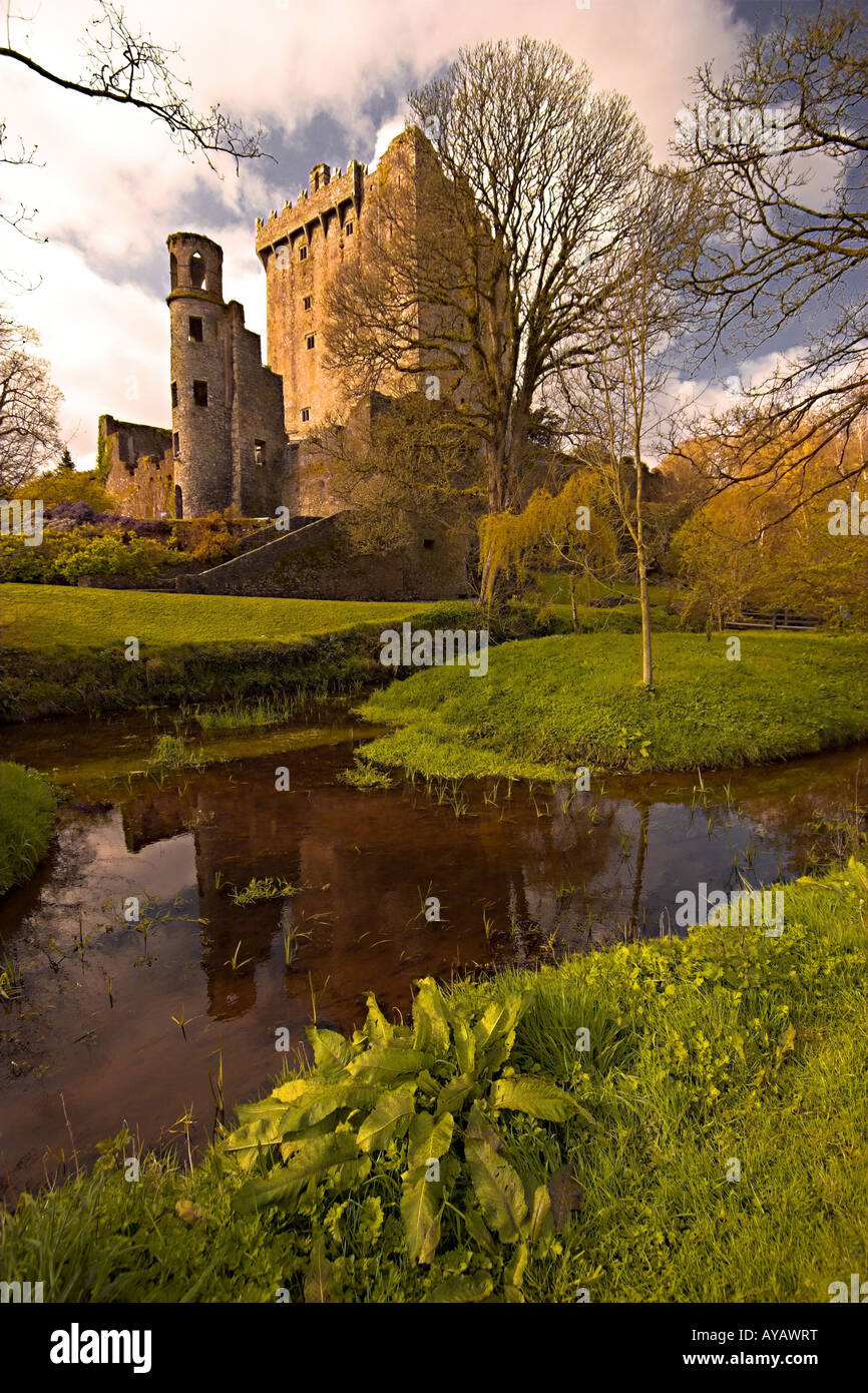 Blarney Castle Co Cork Irland beherbergt den Blarney Stone Stockfoto