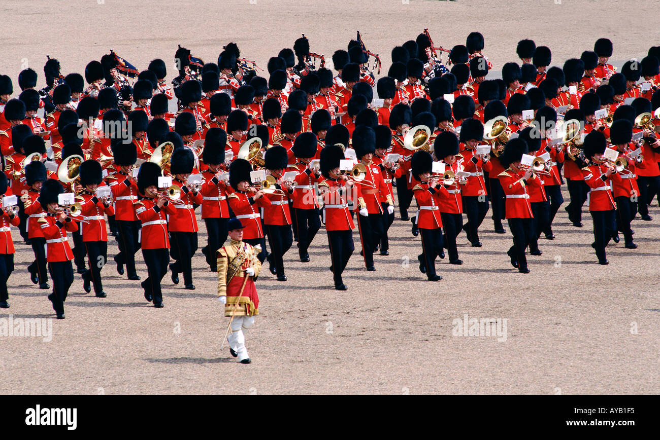 Grenadier Guards an Trooping der Queens Farbe am Horseguards Parade in London Stockfoto