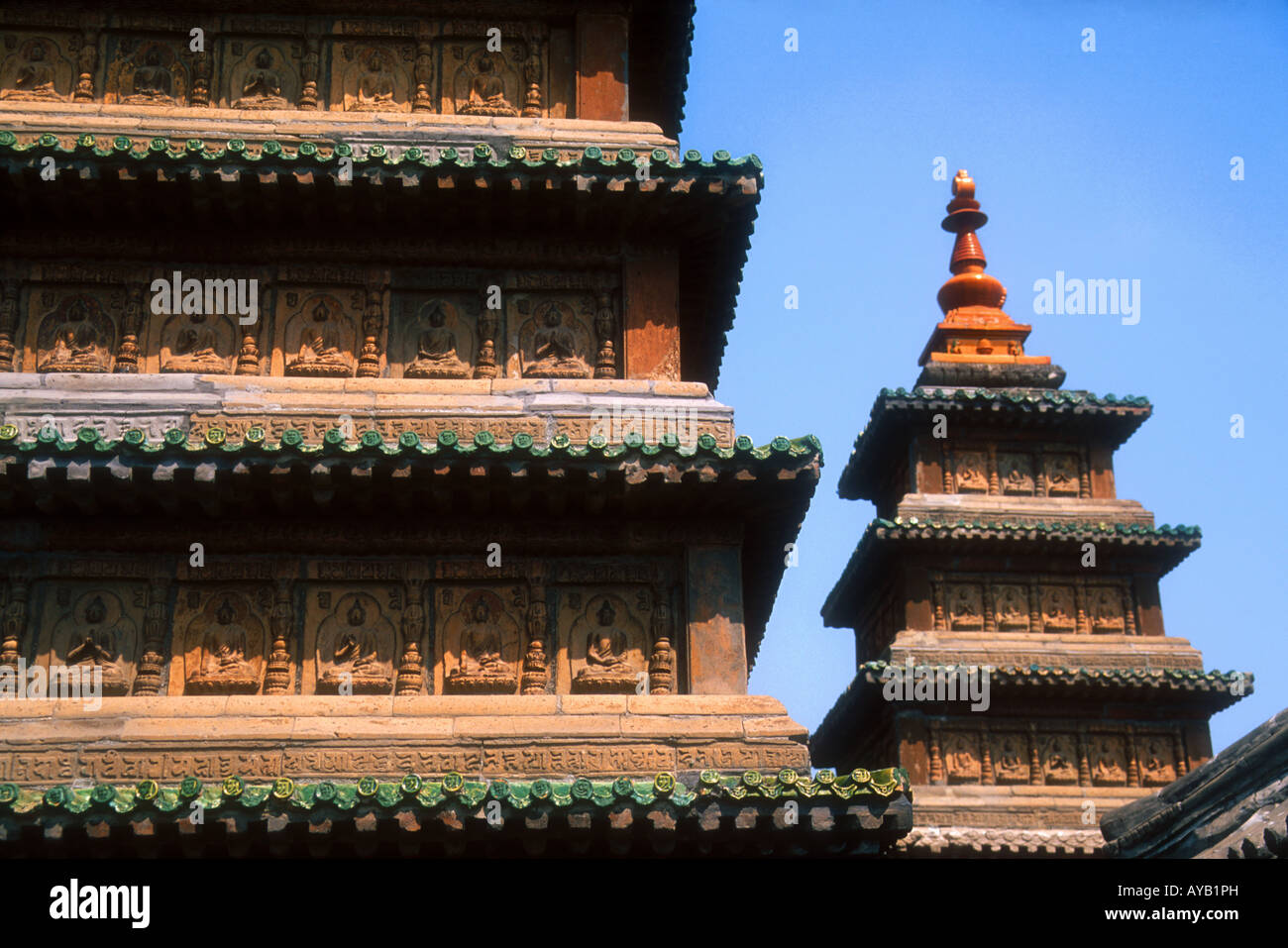 Hohhot die fünf buddhistischen Pagode (Wu Ta Zhao) Stockfoto